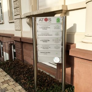Werbeschilder Pylonen